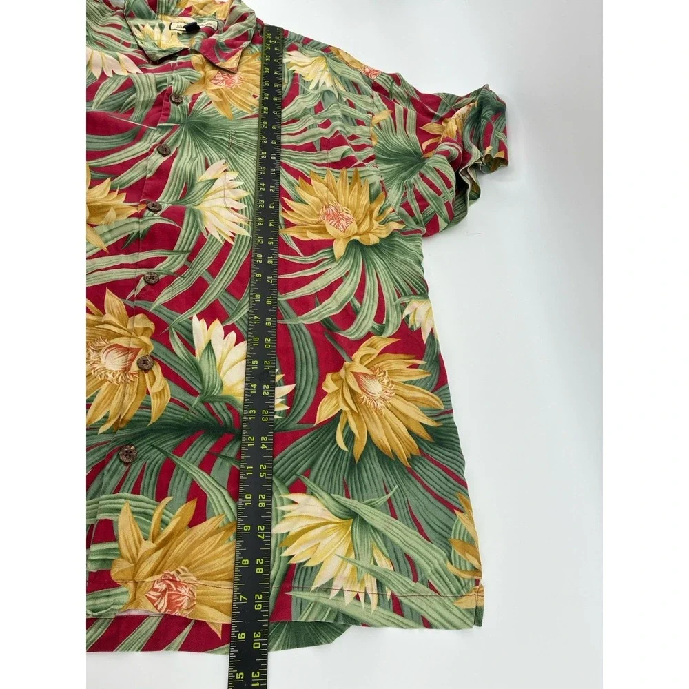 Lot Of 2 VNTG Tommy Bahama Shirt XL 100% Silk Floral All Over Print Hawaiian - Picture 7 of 10